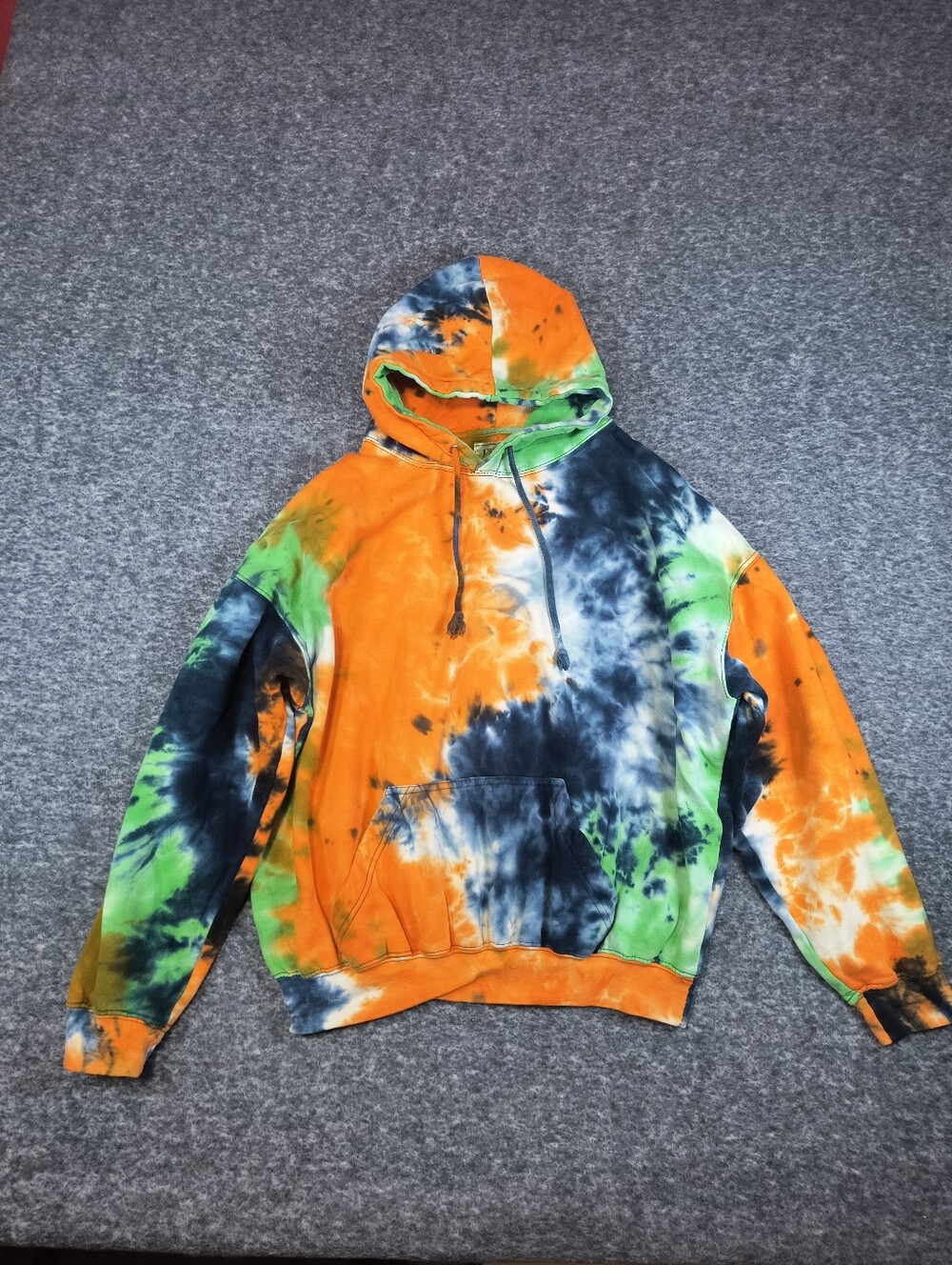 Exist tie-dye hoodie sweatshirt, women's large